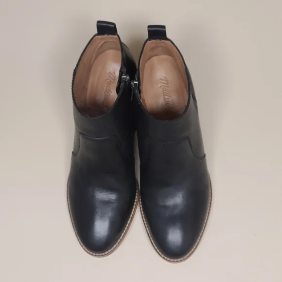 Madewell Brenner leather side zip ankle boots size 6 - Picture 4 of 12